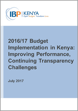 2017/17 Kenya Budget Implementation Analysis